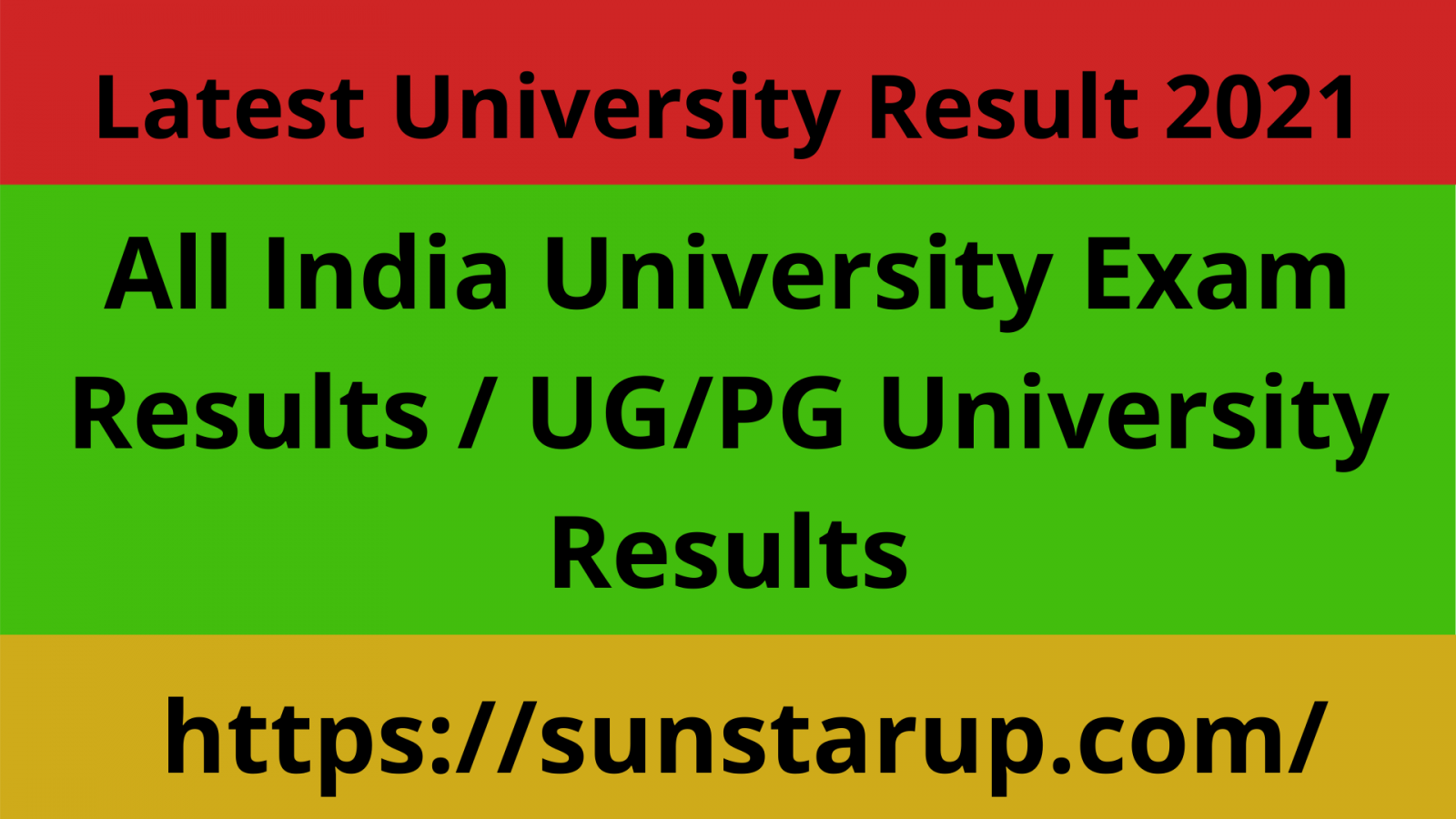 University Result 2021: Check All India UG/PG Results – Sunstarup