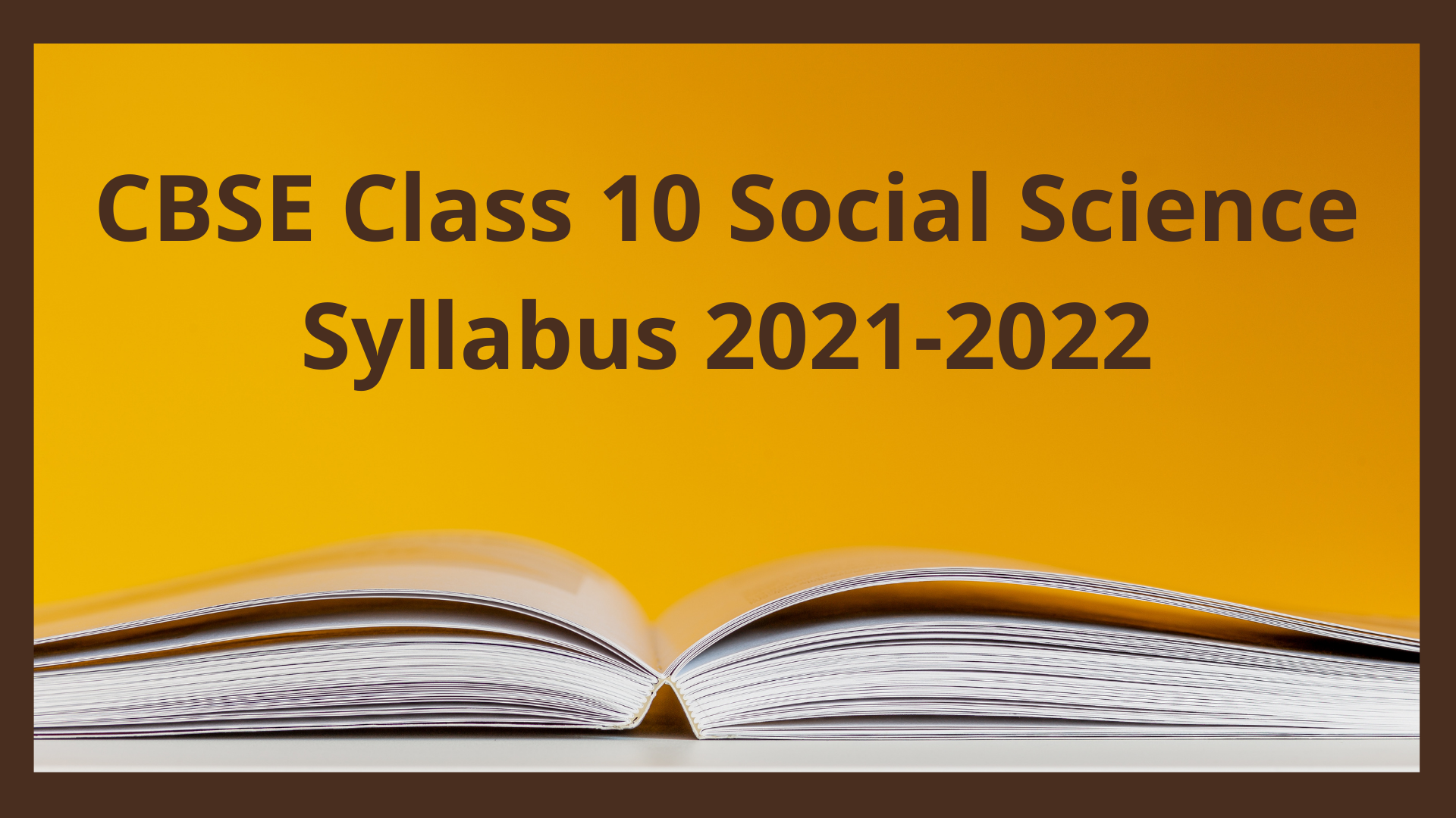 Cbse Class 9 Social Science Syllabus 2022-2023 (revised)