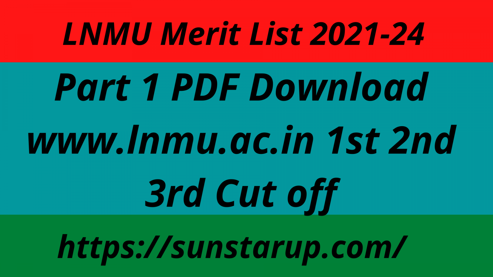 lnmu part 1 merit list 2021 pdf download