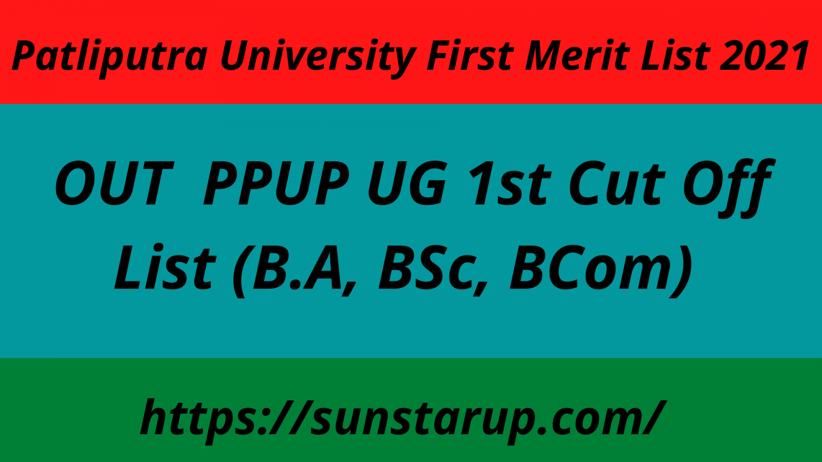 Patliputra University First Merit List 2021 OUT PPUP UG 1st Cut Off ...