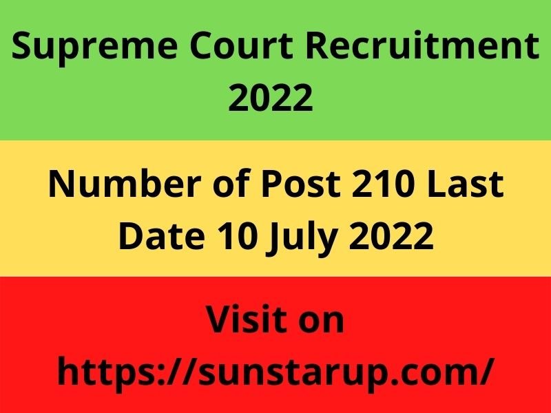 supreme-court-recruitment-2022